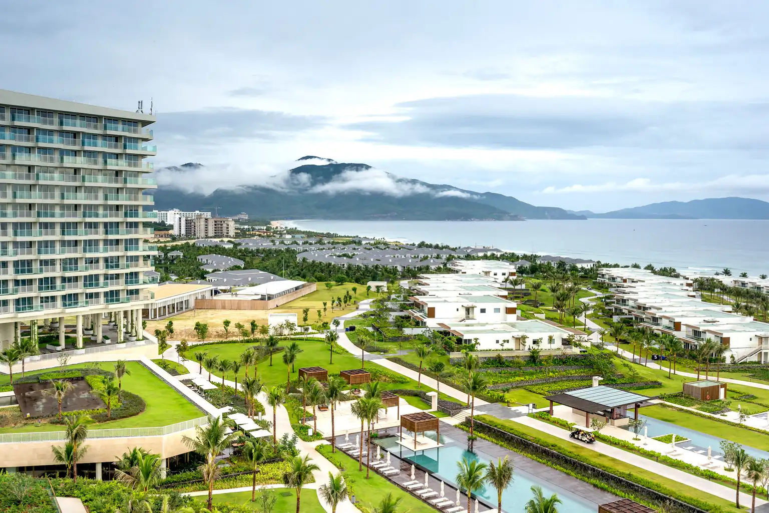 岘港的海滨度假区