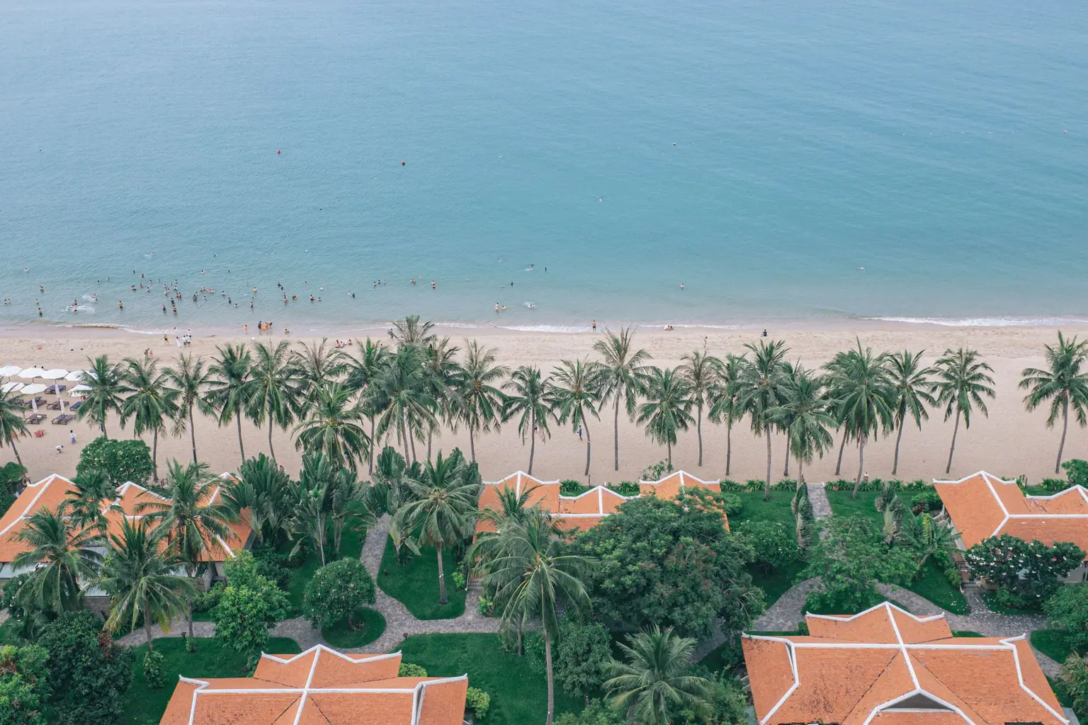 Upscale beachfront resort on the Central Vietnam coast