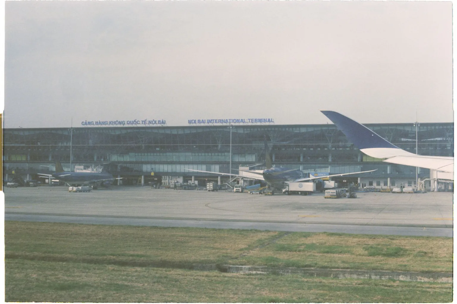 Aircraft on the apron at an airport in Vietnam